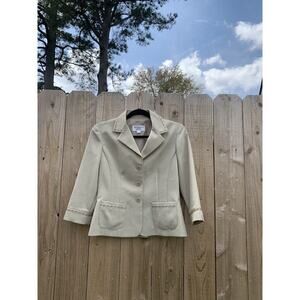 Vintage Studio 1 Blazer Women's 6‎ Petite Career Business Floral Button Work